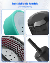 PUXWQT air filter detail with pleated media that improves particle capture and airflow