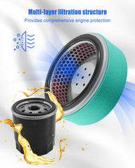 PUXWQT oil filter close-up showing media and seal, helping protect engine oil systems