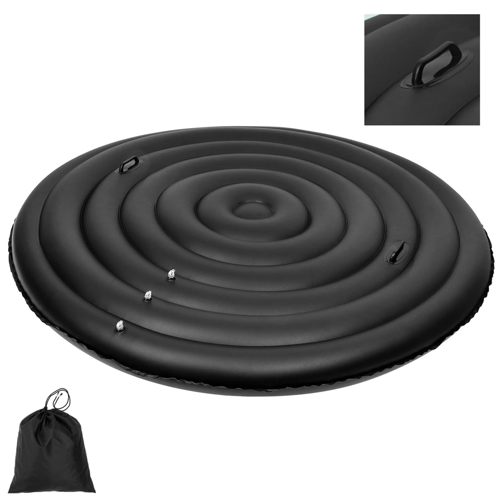 Puzau front view inflated cover showing full fit and weather protection benefit