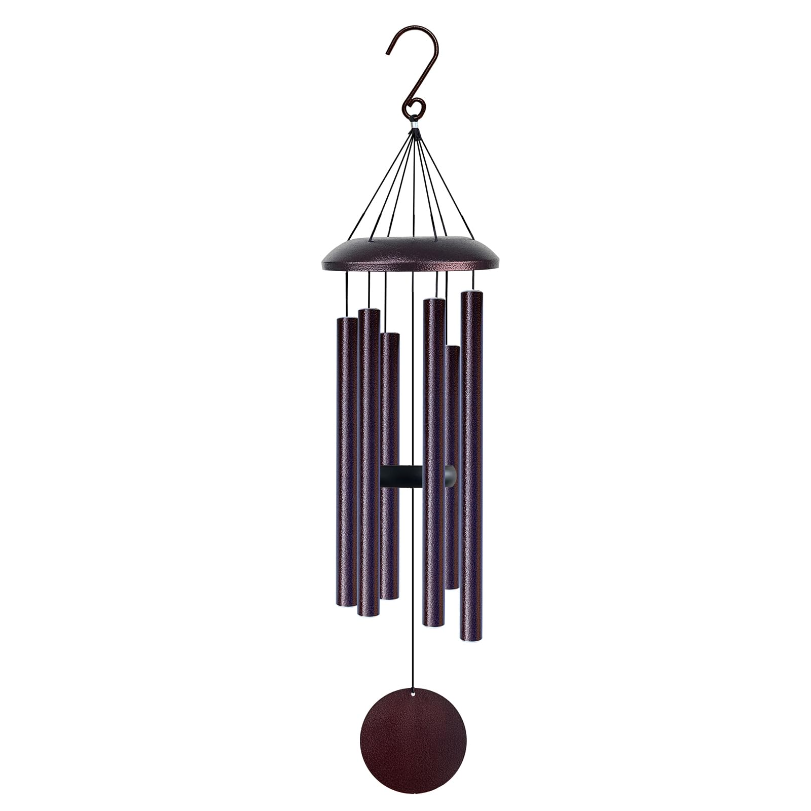 Pvifvi front view of bronze wind chimes shows elegant outdoor décor benefit