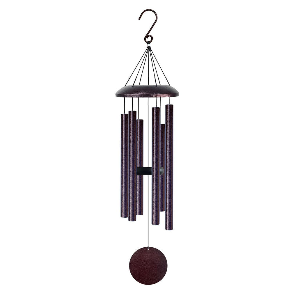 Pvifvi front view of bronze wind chimes shows elegant outdoor décor benefit