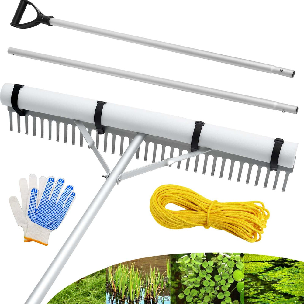 PVNIEFC front rake head showing 34 tines for efficient weed removal