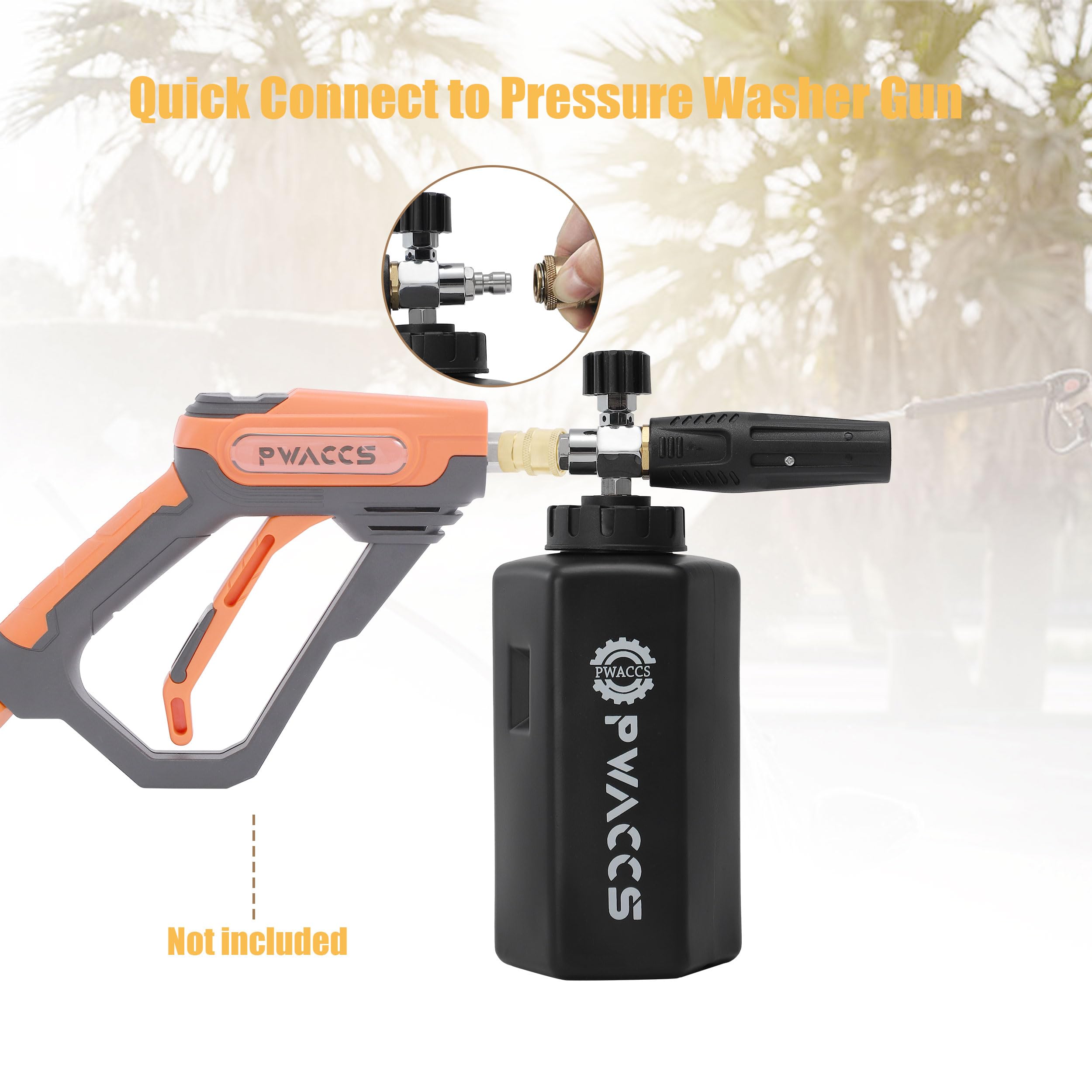 PWACCS bottle cap and threaded neck detail for secure, spill-free sealing