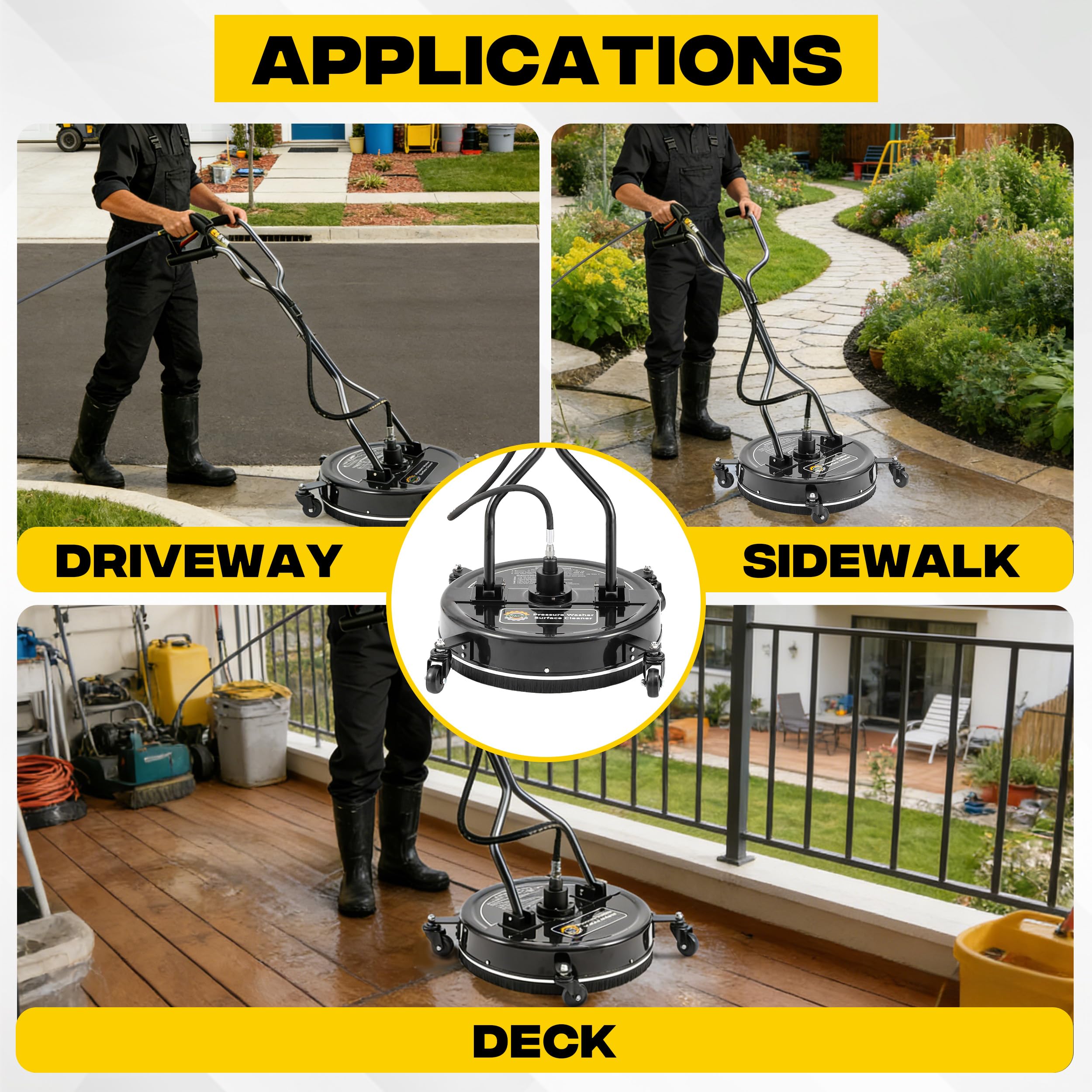 PWACCS complete kit with adapters ready to connect to most pressure washers