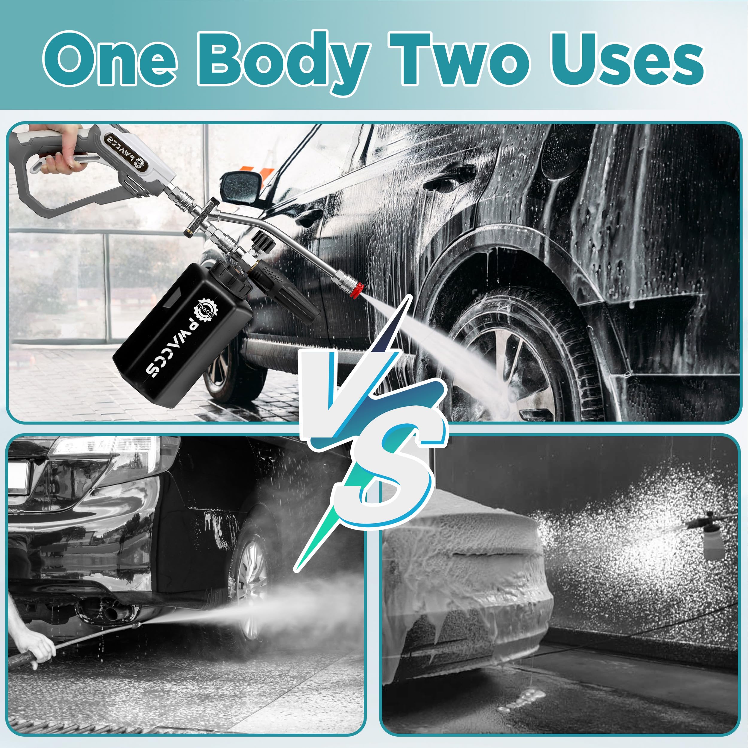 PWACCS entire kit arranged to show included components for ready‑to‑use cleaning