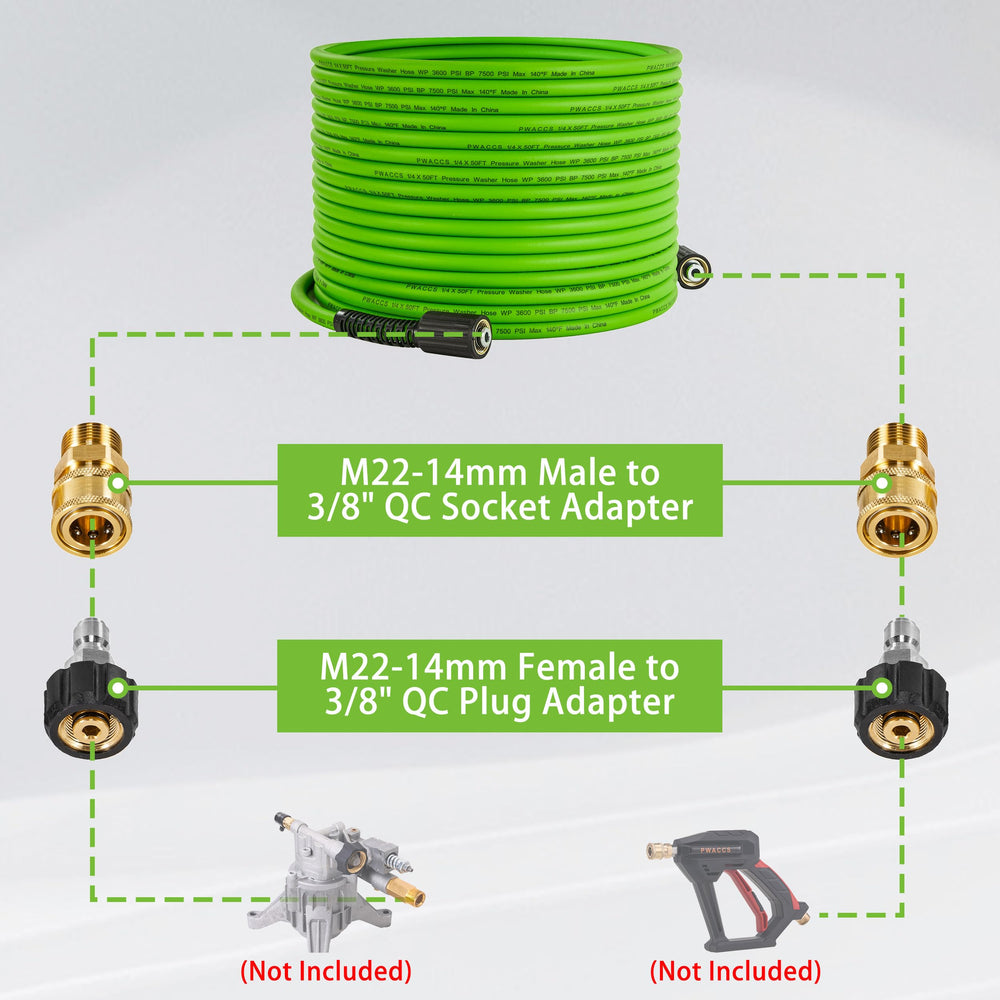 PWACCS close-up of M22 metal fitting, shows secure connection and leak resistance