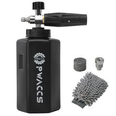 PWACCS foam cannon front view showing durable body and easy grip