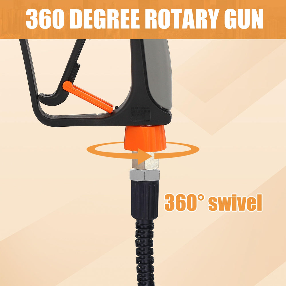 PWACCS nozzle detail highlighting adjustable spray and foam control benefit