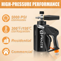PWACCS 360-degree swivel adapter closeup preventing hose twist and fatigue