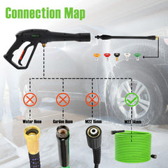 PWACCS ergonomic gun and extension wand closeup for comfortable handling