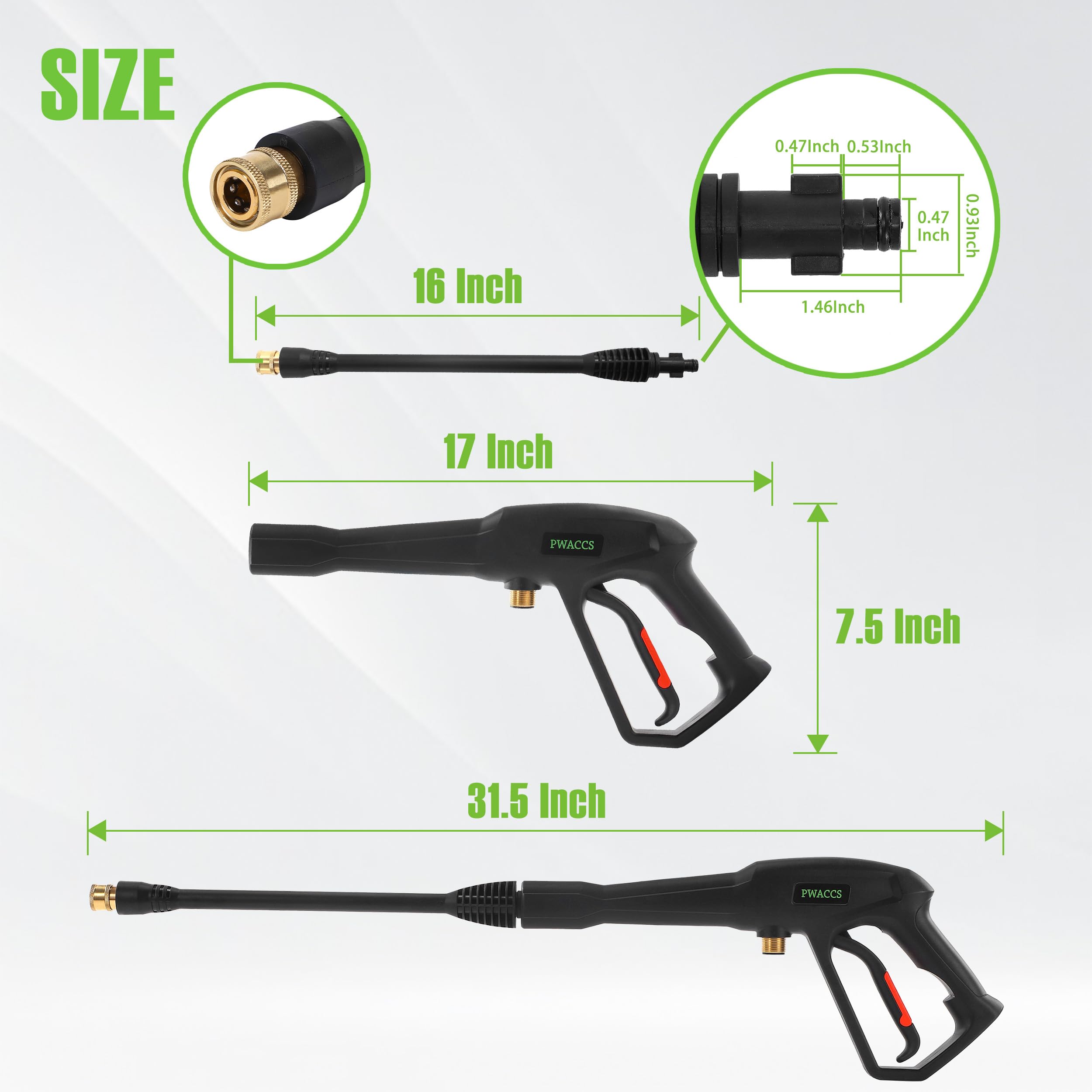 PWACCS gun handle safety lock close-up for safer operation