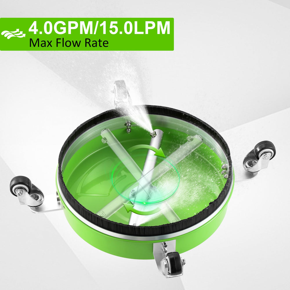 PWACCS shown next to foot for scale highlighting compact 14-inch sweep