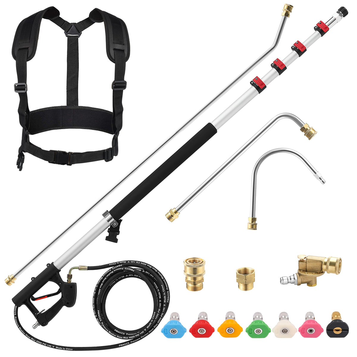 PWACCS wand front assembly showing full kit and benefits