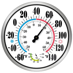 pyntop front view stainless steel thermometer shows clear dial and durability