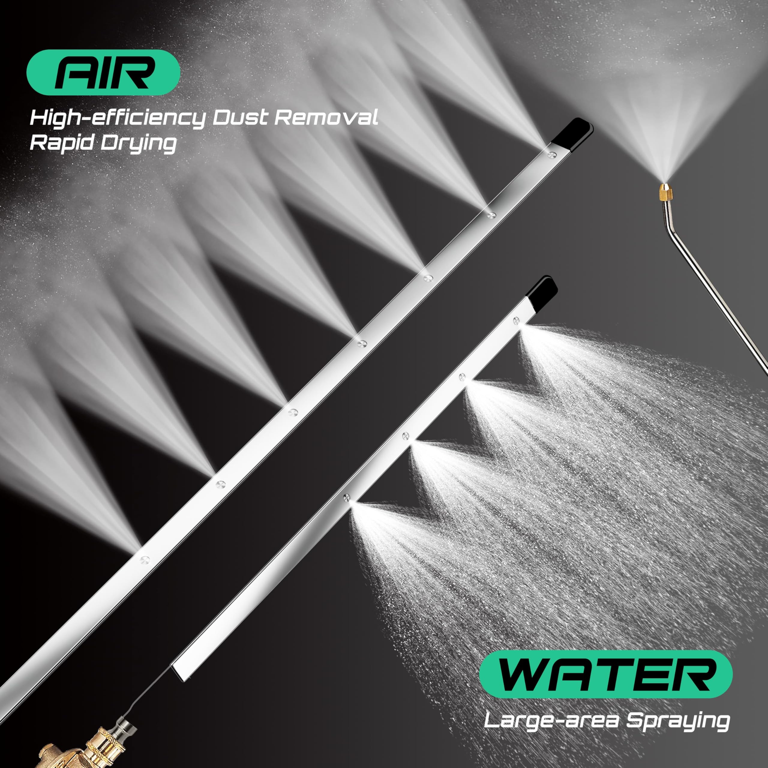 PYQPYQ wand cleaning a semi-truck radiator illustrating efficient fleet maintenance