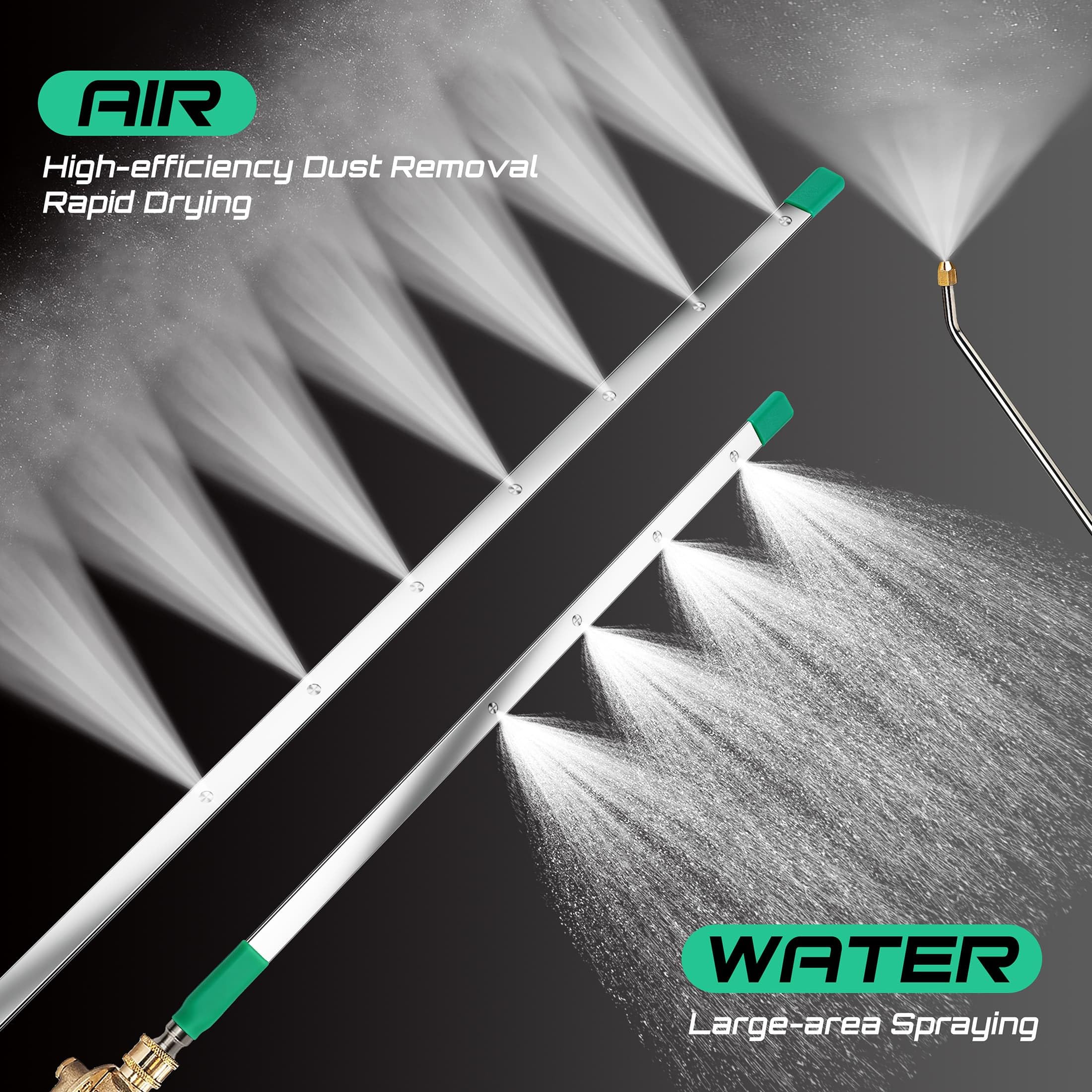 PYQPYQ wand in use flushing a truck radiator to restore airflow