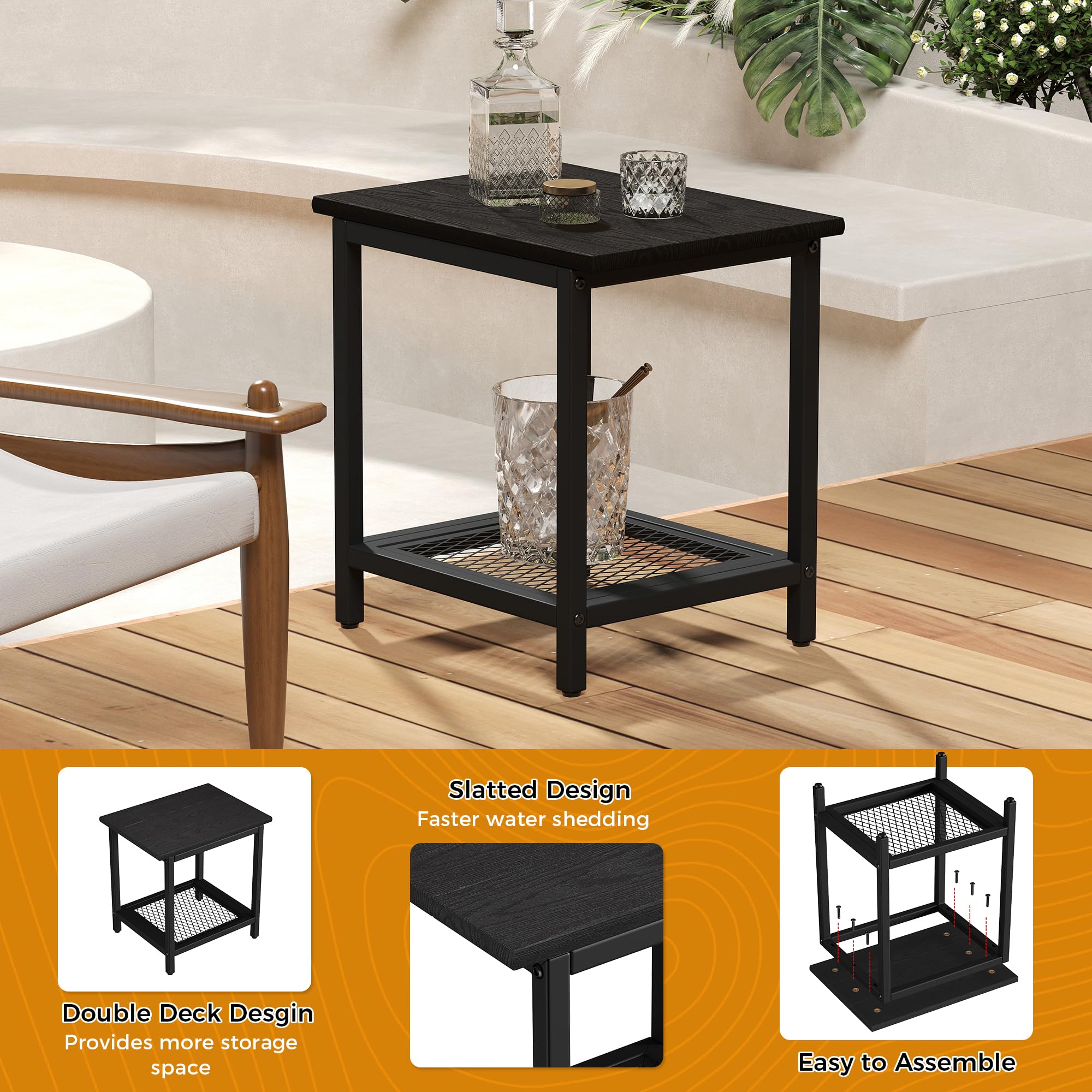 PyraLine top shelf loaded with drinks and decor demonstrating high 220 lb capacity