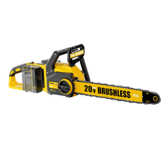 pyrcruax front view showing compact 16-inch chainsaw for powerful cordless cutting