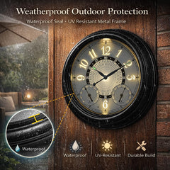 Pytha Sight mounted on patio wall demonstrating easy outdoor readability