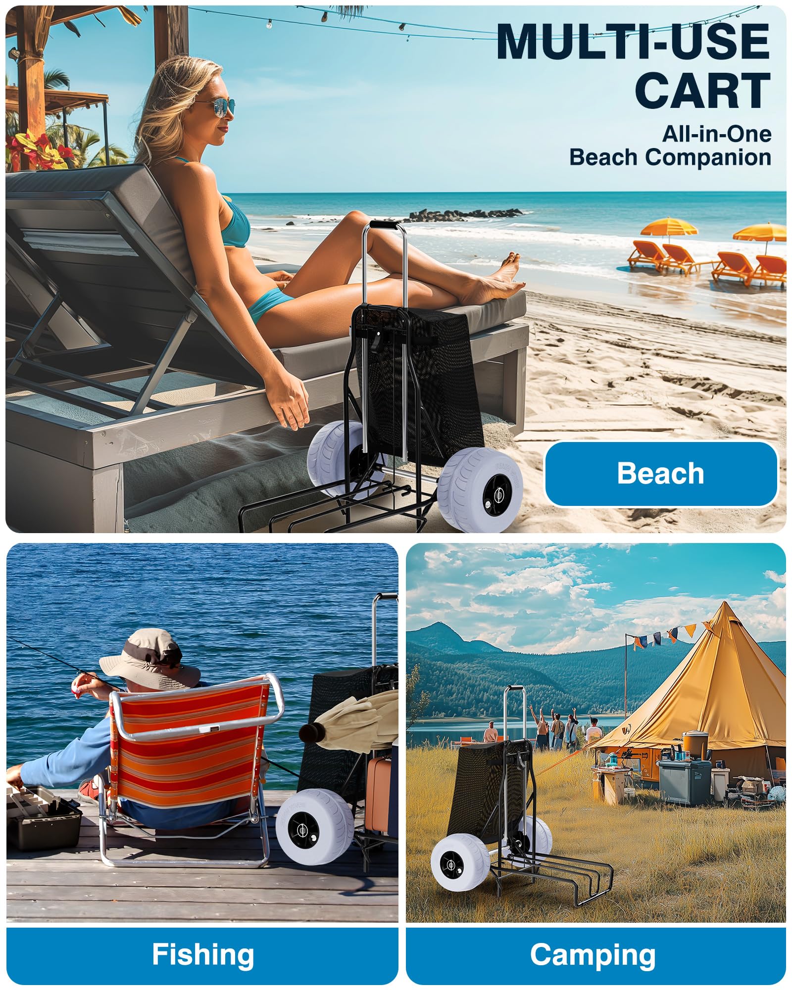 PYY cart next to cooler to show capacity and real-world size comparison