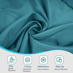 PZDJUMO side profile highlighting 3-inch foam thickness for supportive outdoor comfort