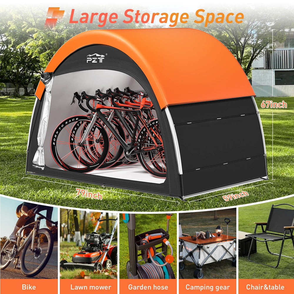 PZT interior with four bikes neatly stored demonstrating capacity