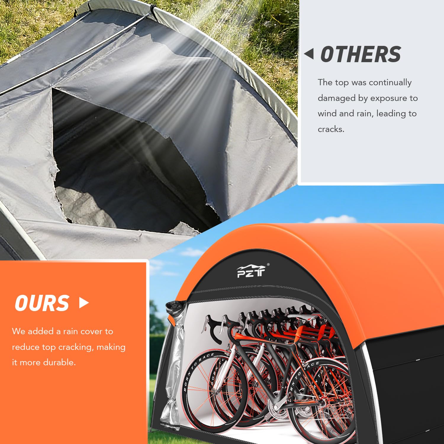 PZT vent window and pocket offering airflow and small-item organization