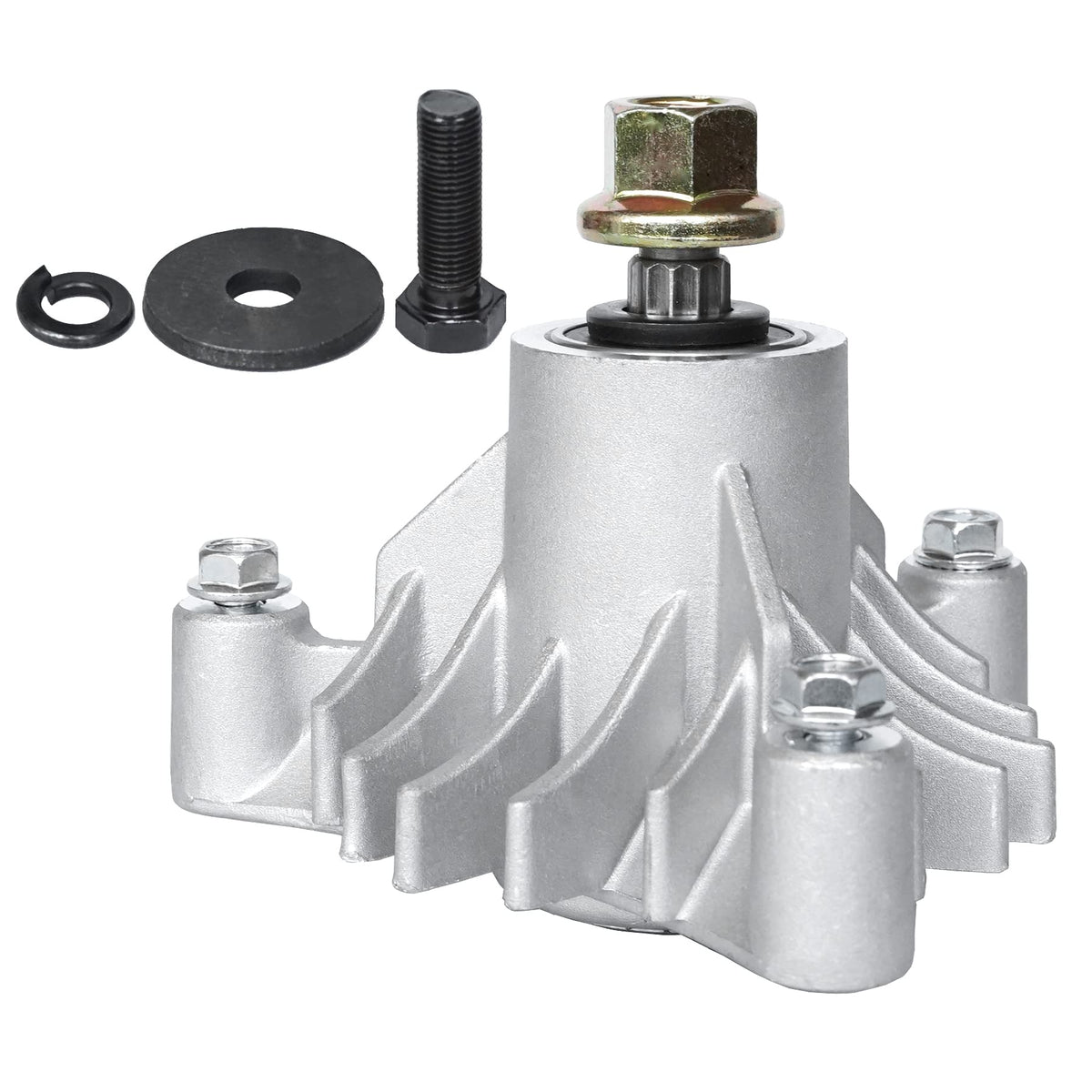 q&p spindle assembly front view showing robust housing and reliable fit