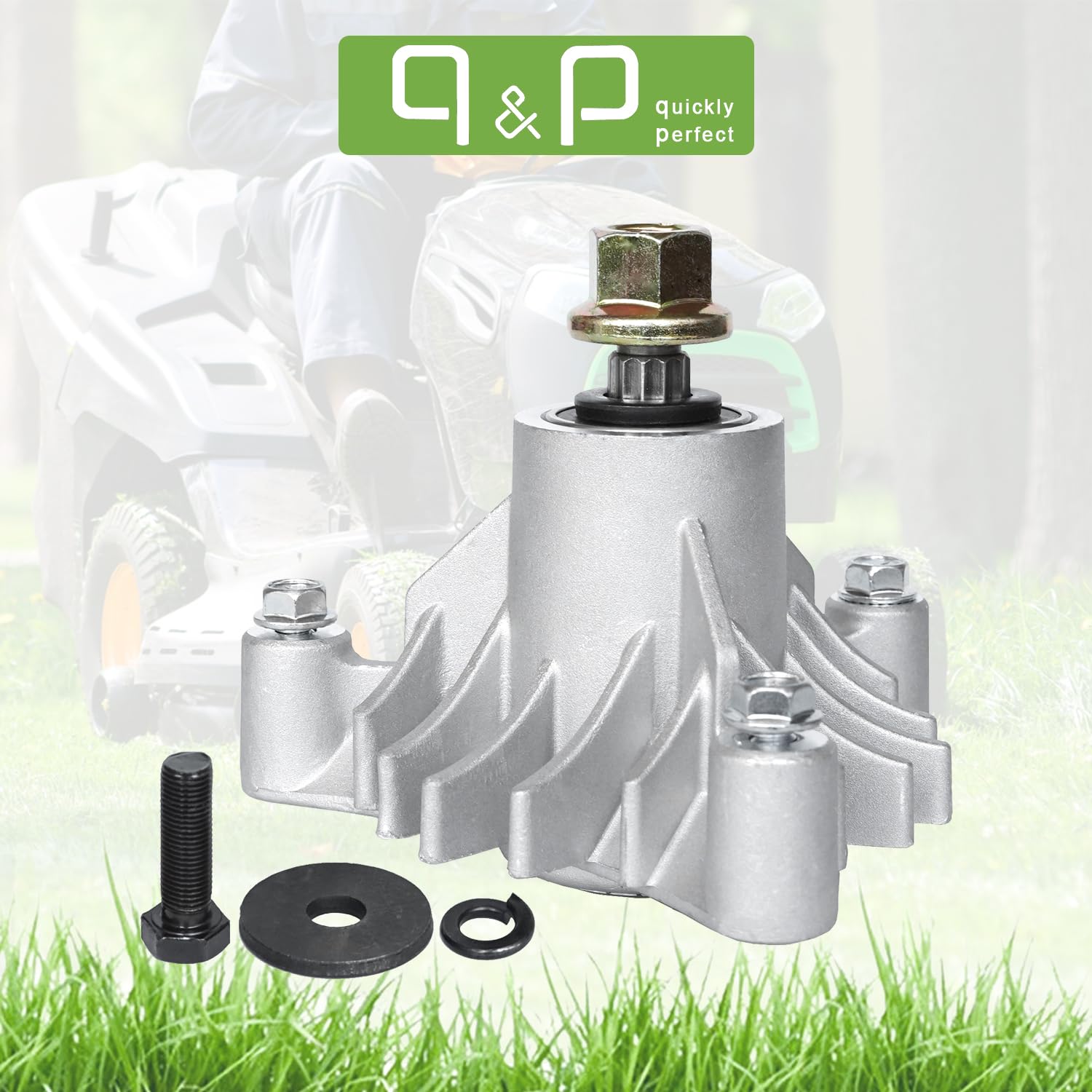 q&p spindle dimensions overlay showing height and mounting distance for verification
