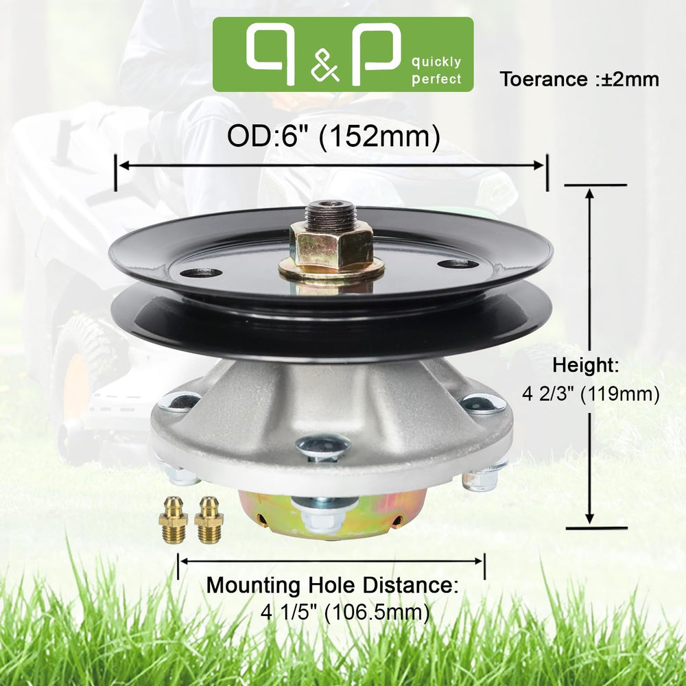 q&p spindle side profile highlighting sturdy construction and durability