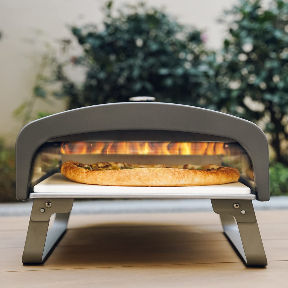 Q Pizza PS100 stainless surface close-up for easy cleaning and durable finish