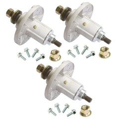 q&p front spindle assembly showing full unit and mounting holes for easy replacement