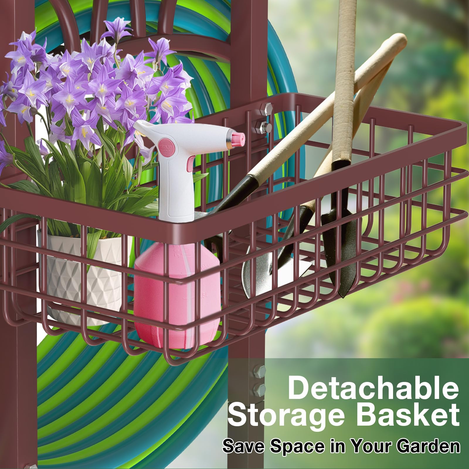Qatsrin basket close-up showing tool storage and quick access benefit