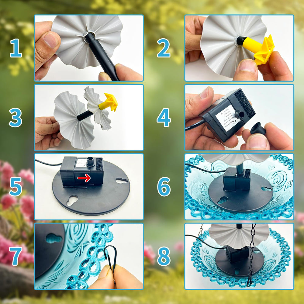QCHENKOMI interchangeable nozzles displayed benefit: customize spray patterns