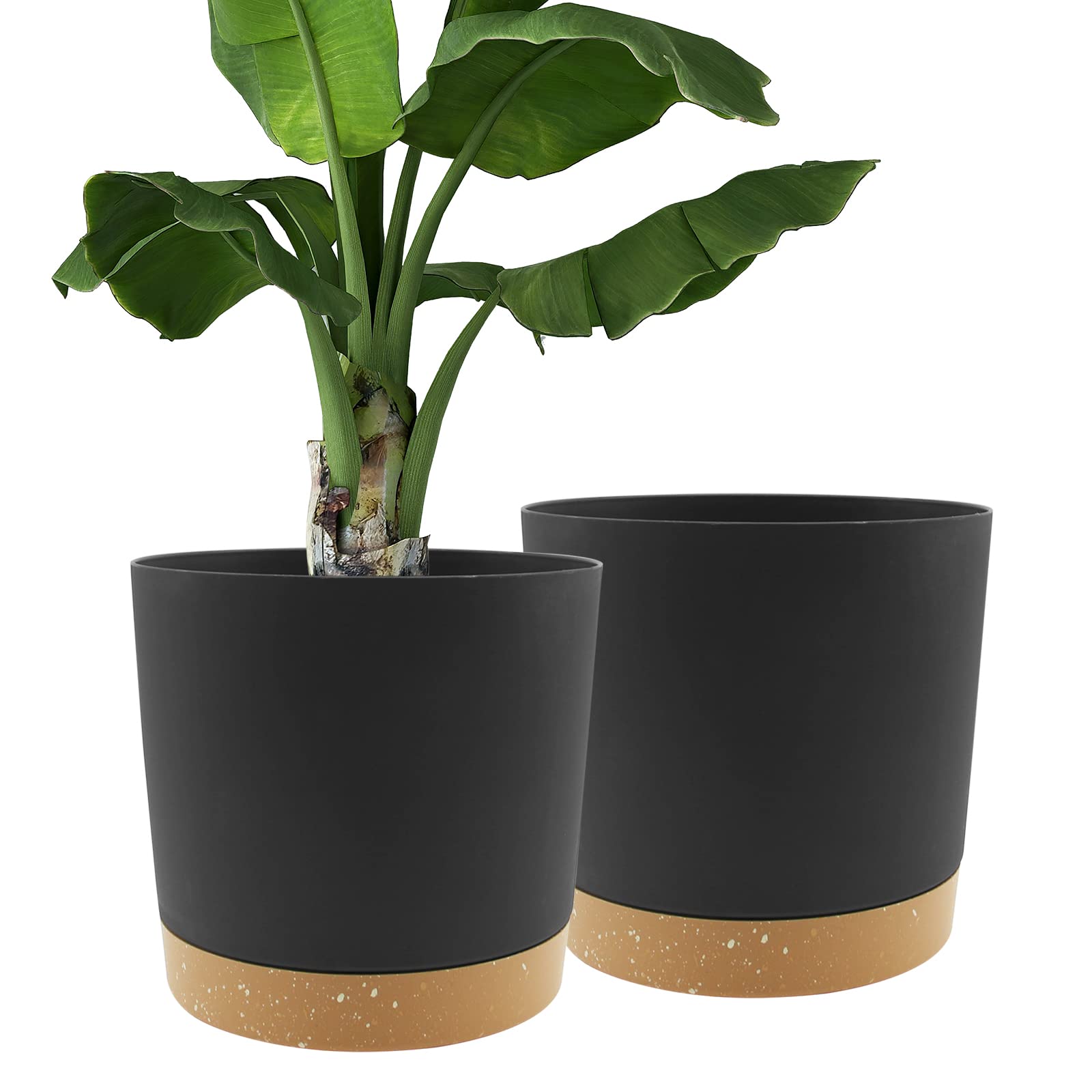 QCQHDU maceta frontal 12 pulgadas mostrando diseño minimalista y limpieza