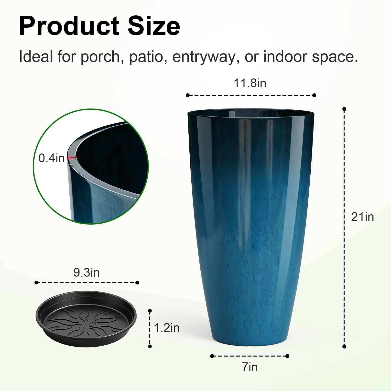 QCQHDU side profile highlighting smooth curved lines and modern design benefit