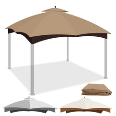 Qdreclod front view canopy khaki showing full fit and protection
