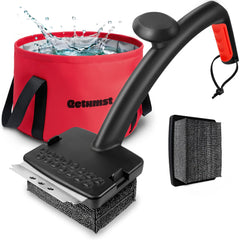 Qetumst front view showing kit packaging and included accessories for safer cleaning