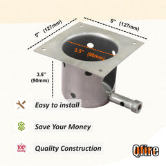 Qfire close-up of igniter tip and wires enabling reliable starts
