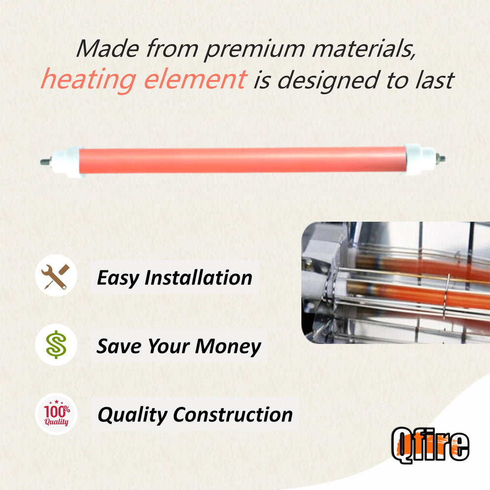 Qfire installed inside a Bradley smoker showing restored reliable heating