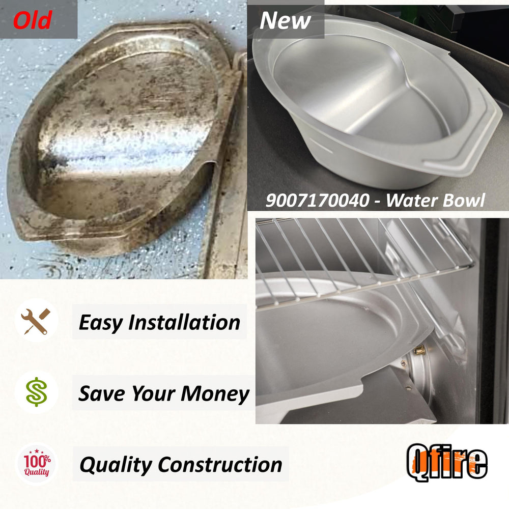 Qfire water-filled bowl showing moisture retention benefit during smoking