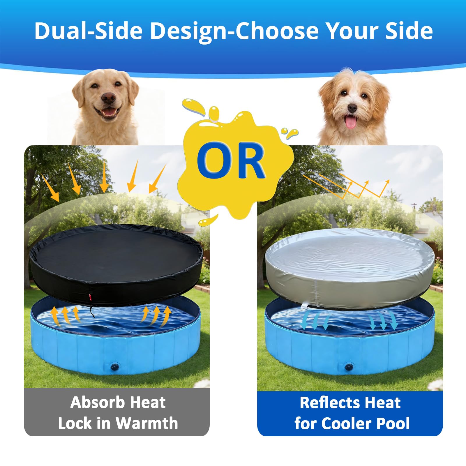 QH.HOME dual-sided silver and black surface for temperature control