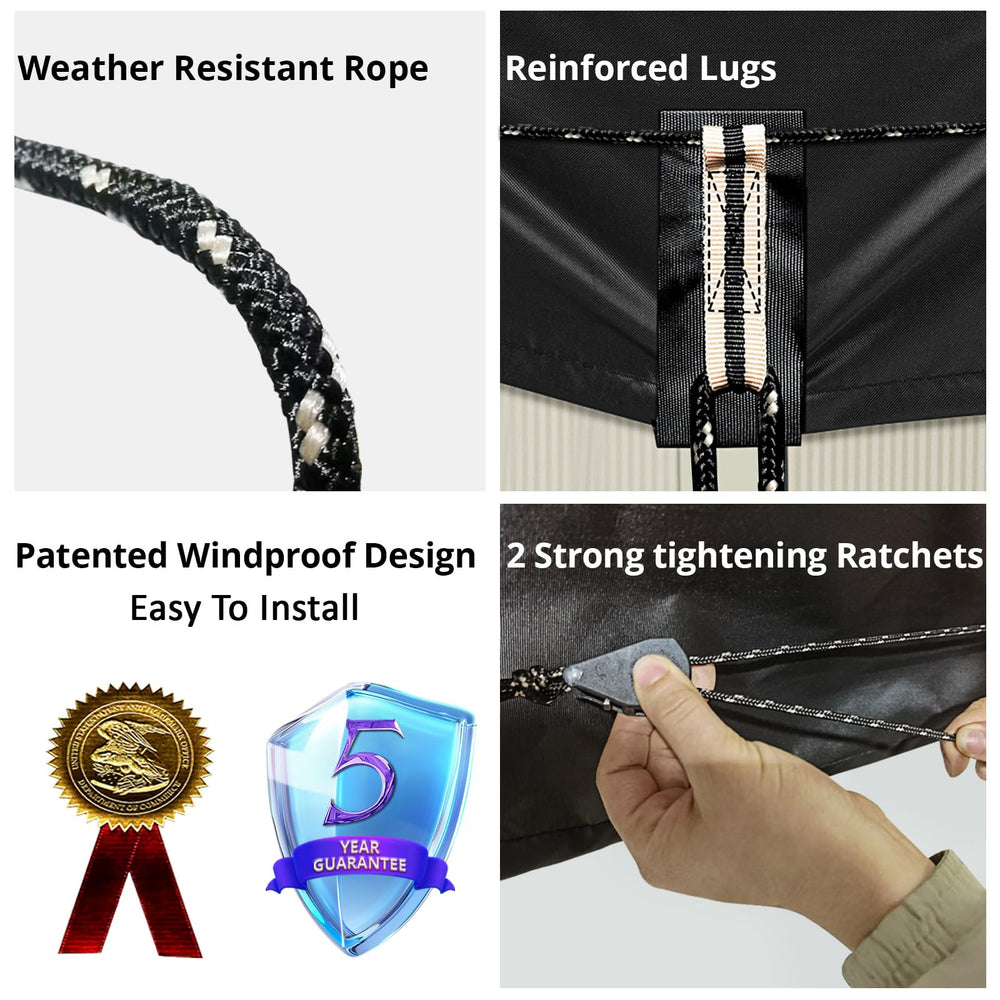 QH.HOME hanging loop with sandbag attached showing extra anchoring benefit