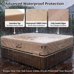 QH.HOME close-up of 1000D fabric texture highlighting waterproof durability