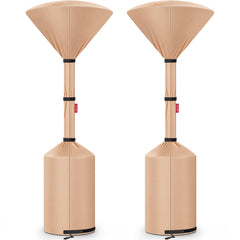 QH.HOME front view of camel patio heater cover, protects heater from elements