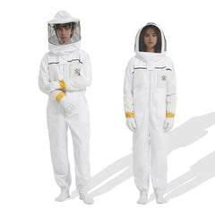 QHZHANG front view of full bee suit showing fit and coverage for protection