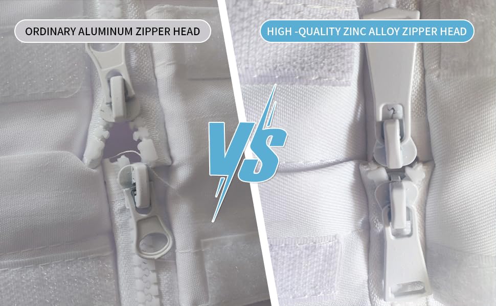 QHZHANG folded suit next to a ruler for size comparison and easy storage