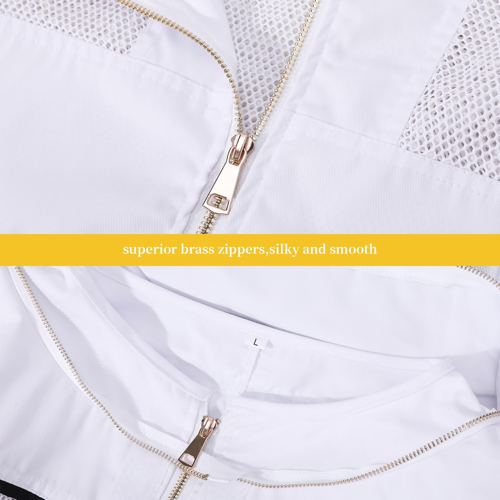 QHZHANG heavy-duty zipper and elastic cuffs blocking insect entry
