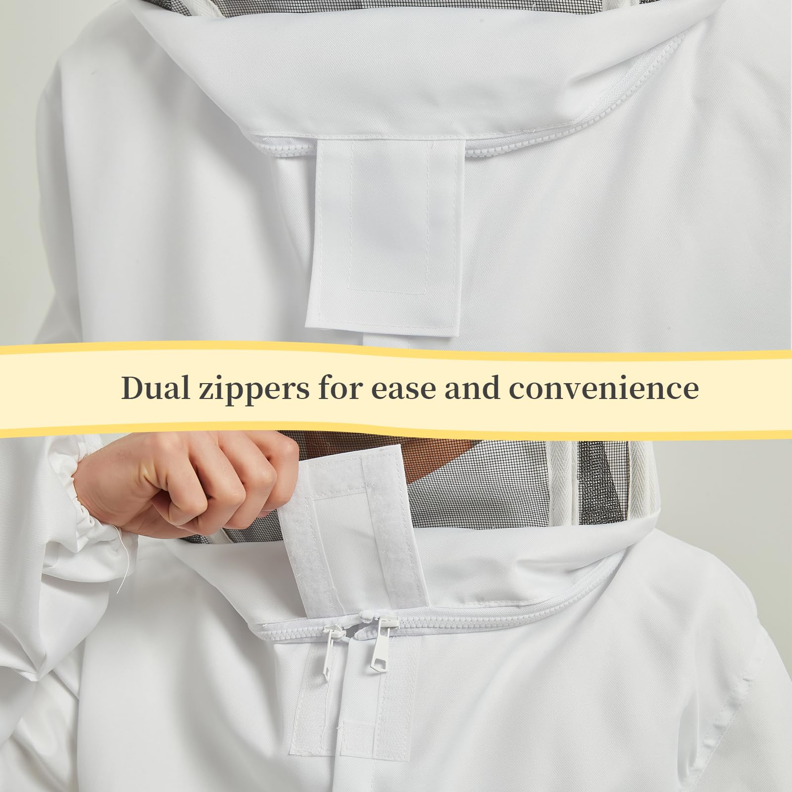 QHZHANG heavy-duty resin zipper and metal pull built for durable use