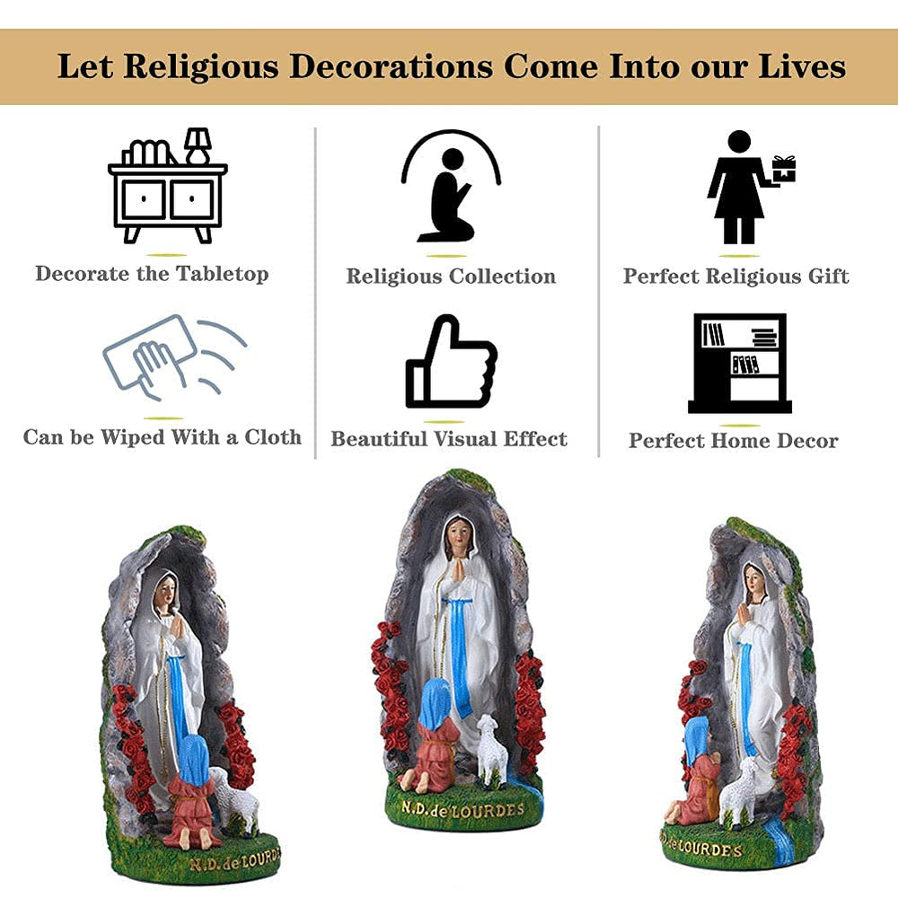 QIANLING statue placed on a home altar conveying peaceful atmosphere and prayerful use